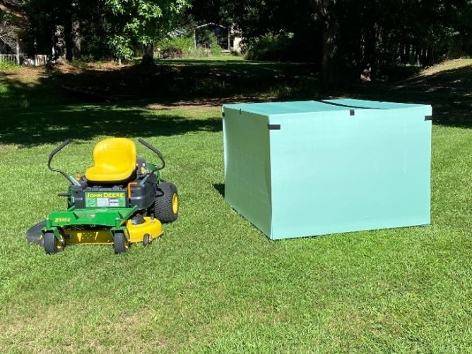 Box and mower